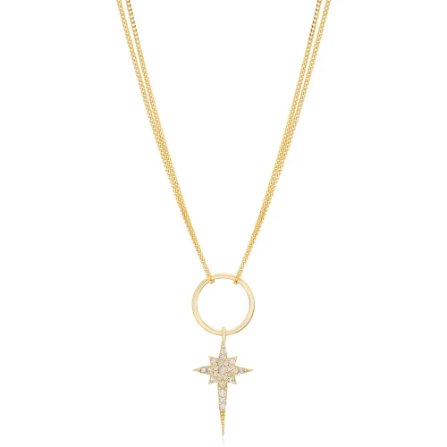 North Star Hollow Choker 925 Sterling Silver Necklace