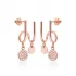 Round Two In One 925 Sterling Silver Earrings