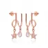 Star And Drop Two In One 925 Sterling Silver Earrings