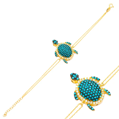 Turquoise Turtle 925 Sterling Silver Bracelet Turquoise Turtle 925 Sterling Silver Bracelet