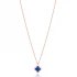 Clover Mother Of Pearl Enamel Sterling Silver Necklace