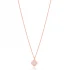 Mother Of Pearl Clover Enamel Sterling Silver Necklace