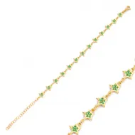 Minimal Star Style Charm Bracelet Wholesale Turkish 925 Sterling Silver Jewelry