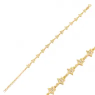 Turkish Star Charm Bracelet Handmade Wholesale 925 Sterling Silver Jewelry
