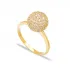 Round CZ Cluster 925 Sterling Silver Ring