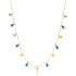Opal Drop And Star 925 Sterling Silver Necklace