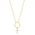 Cross Hollow 925 Sterling Silver Pendant