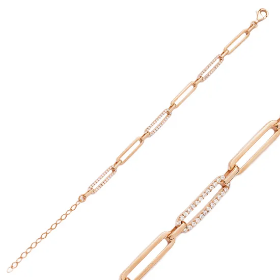 Rectangle Bracelet in 925 Sterling Silver