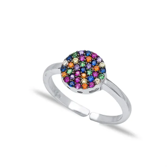 Mix Minimal Round 925 Sterling Silver Ring Mix Minimal Round 925 Sterling Silver Ring