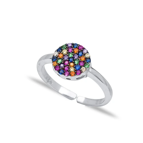 Mix Minimal Round 925 Sterling Silver Ring Mix Minimal Round 925 Sterling Silver Ring