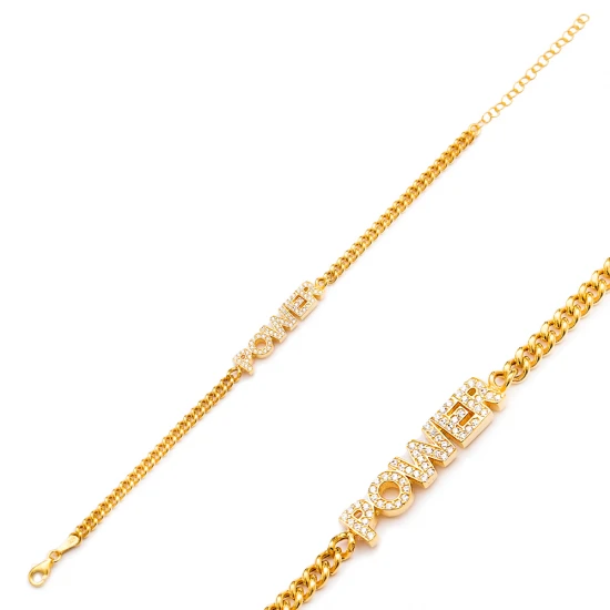 Power CZ Bracelet in 925 Sterling Silver - Sade 925 Silver Jewelry