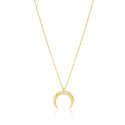 Handcrafted Horn Sterling Silver Pendant