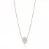 Turkish White Hamsa 925 Sterling Silver Pendant