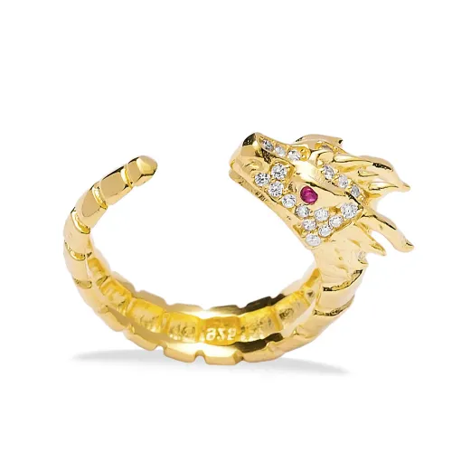 Turkish Dragon Adjustable 925 Sterling Silver Ring