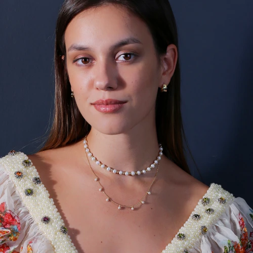 Handcrafted Pearly 925 Sterling Silver Necklace