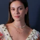 Handcrafted Pearly 925 Sterling Silver Necklace - Sade 925 Silver Jewelry