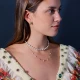 Handcrafted Pearly 925 Sterling Silver Necklace - Sade 925 Silver Jewelry