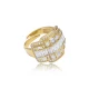Baguette Adjustable 925 Sterling Silver Ring