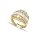 Baguette Adjustable 925 Sterling Silver Ring