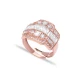 Baguette Adjustable 925 Sterling Silver Ring