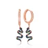Rainbow Snake Dangle 925 Sterling Silver Earrings