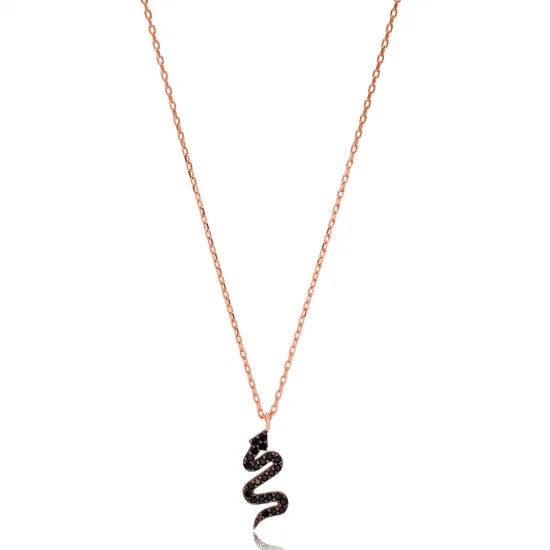 Handcrafted Snake 925 Sterling Silver Necklace