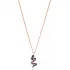 Colorful Snake 925 Sterling Silver Necklace