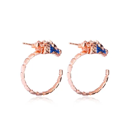 Dragon Sapphire 925 Sterling Silver Earrings