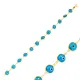 8mm Sized Turquoise Evil Eye Thin 925 Silver Bracelet 8mm Sized Turquoise Evil Eye Thin 925 Silver Bracelet