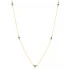 Minimalist Evil Eye Shaker 925 Sterling Silver Necklace