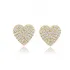 Heart CZ 925 Sterling Silver Earrings Wholesale