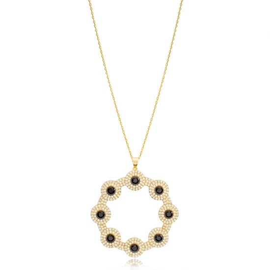 48mm Sized Flower 925 Sterling Silver Necklace