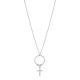 Ringed Cross 925 Sterling Silver Necklace Ringed Cross 925 Sterling Silver Necklace