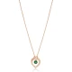 Love Letter Hearth Shape Emerald 925 Silver Necklace