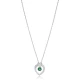 Love Letter Hearth Shape Emerald 925 Silver Necklace