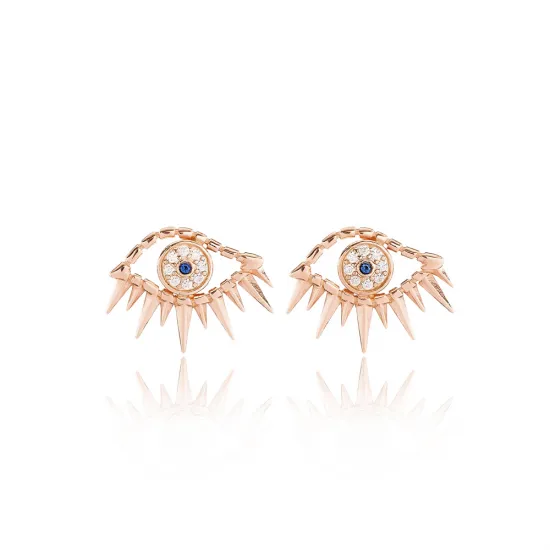Evil Eye Design Zircon Stud Earrings Evil Eye Design Zircon Stud Earrings