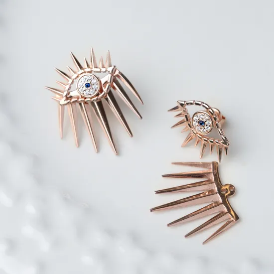 Evil Eye Design Zircon Stud Earrings Evil Eye Design Zircon Stud Earrings