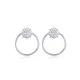 Sun and Round Hollow Design Stud Earrings Sun and Round Hollow Design Stud Earrings