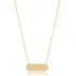 Love Bar CZ 925 Sterling Silver Necklace