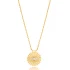 Round Evil Eye CZ 925 Sterling Silver Necklace