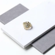 925 Sterling Silver Evil Eye Adjustable Ring
