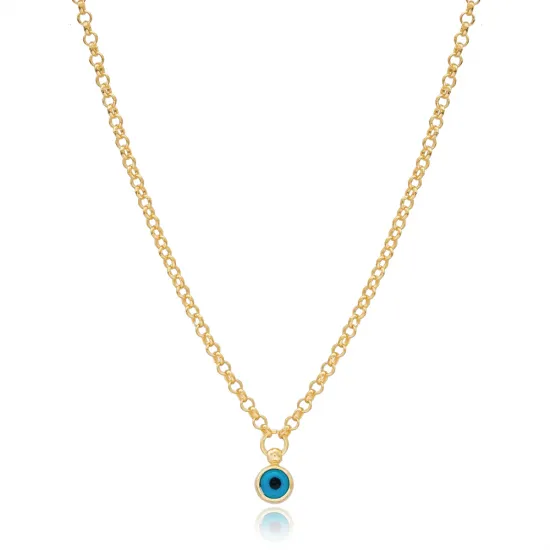 Handmade Evil Eye 925 Sterling Silver Necklace