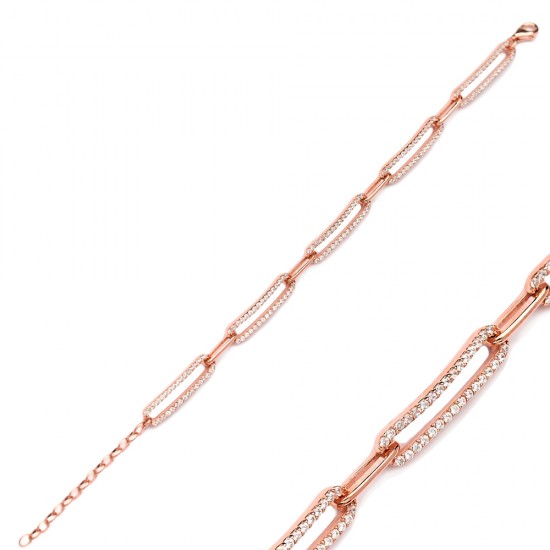 Silver Charm Chain Zircon Stone Bracelet Wholesale Turkish 925 Sterling Silver Jewelry Silver Charm Chain Zircon Stone Bracelet Wholesale Turkish 925 Sterling Silver Jewelry