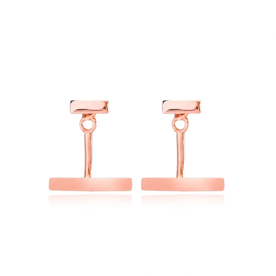 Minimalist Plain Stick 925 Sterling Silver Earrings Minimalist Plain Stick 925 Sterling Silver Earrings