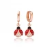 Ladybug CZ Dangle 925 Sterling Silver Earrings