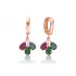 Dainty Rainbow Dangle 925 Sterling Silver Earrings