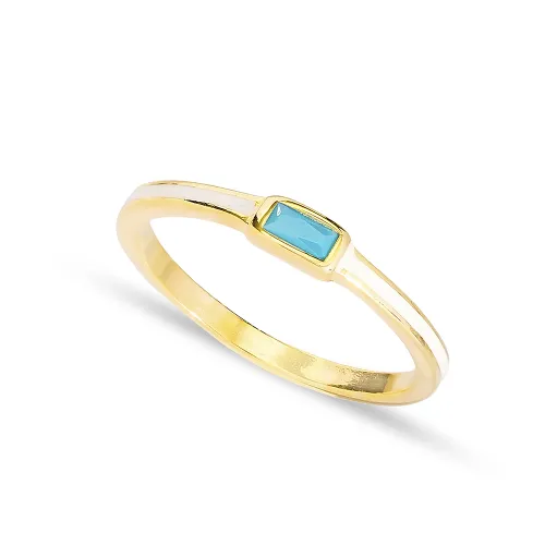 White Enamel Turquoise Stone Cluster Ring Handmade Wholesale 925 Sterling Silver Jewelry White Enamel Turquoise Stone Cluster Ring Handmade Wholesale 925 Sterling Silver Jewelry