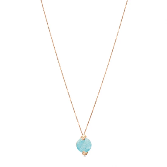 Solitaire Aqua Marine 925 Sterling Silver Necklace Solitaire Aqua Marine 925 Sterling Silver Necklace