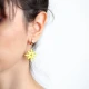 Yellow Pink Enamel Dangle 925 Sterling Silver Earrings Yellow Pink Enamel Dangle 925 Sterling Silver Earrings