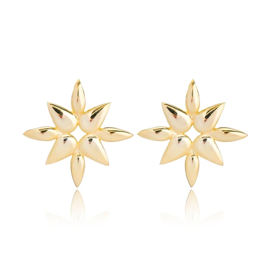 North Star Plain 925 Sterling Silver Earrings